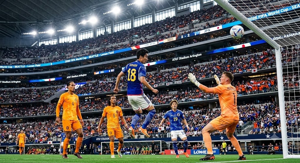 Daichi Kamada Goal Netherlands vs Japan 2026 World Cup