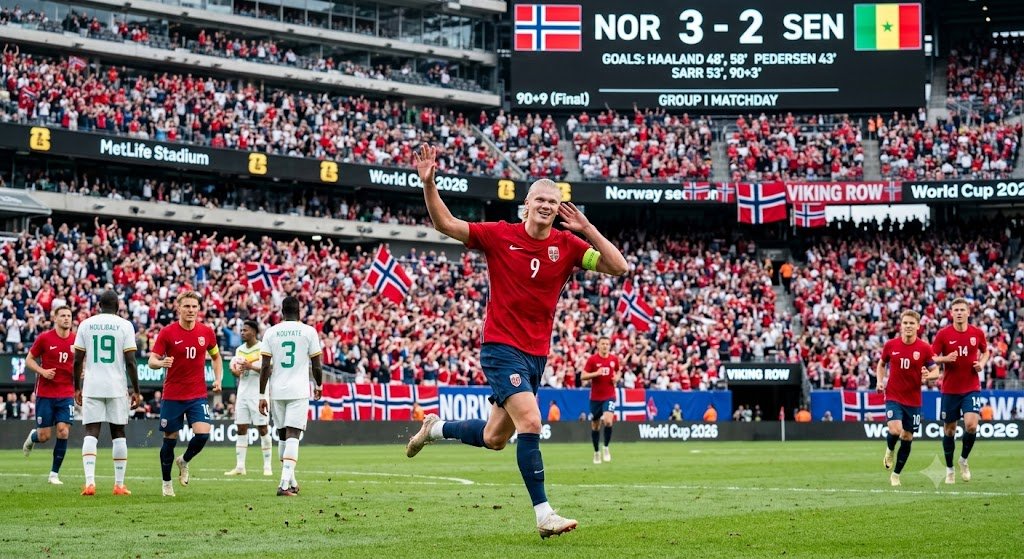 Haaland World Cup 2026 Norway Beat Senegal 3-2