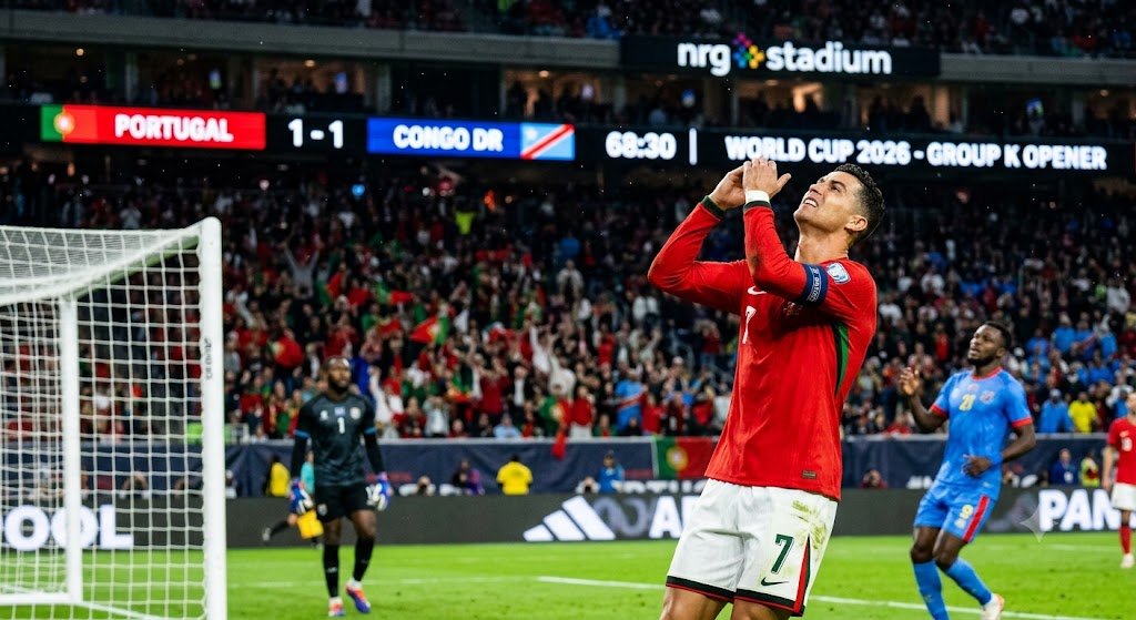 Portugal vs Congo DR 2026 Ronaldo Misses Twice in Draw