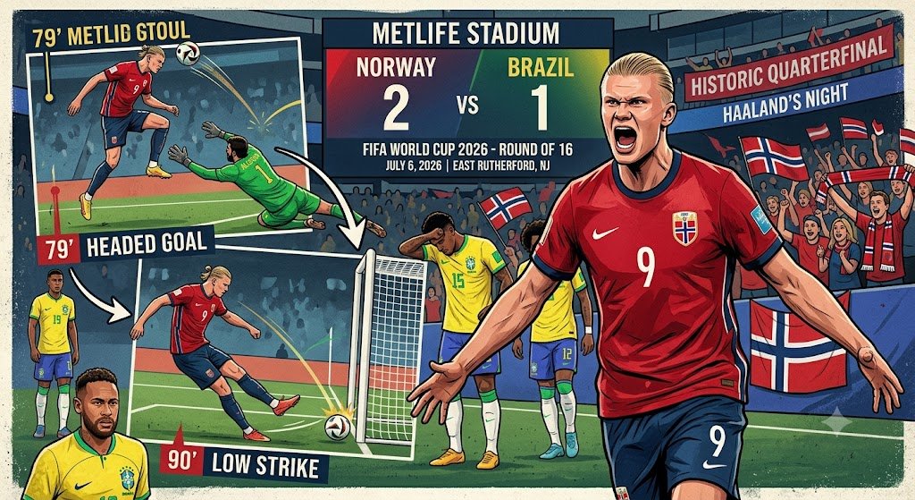 Haaland vs Brazil Norway Reach World Cup 2026 Quarterfinals