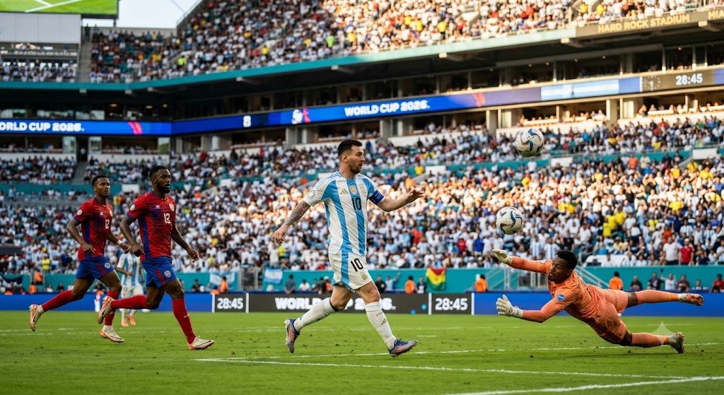 Messi World Cup 2026 20th Goal Argentina Survive Scare